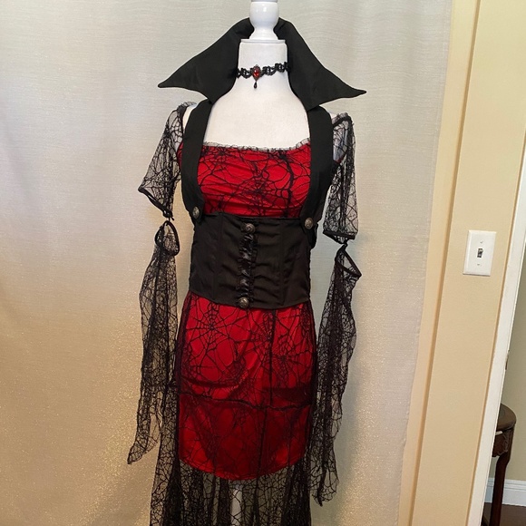 Costume Dresses & Skirts - WOMENS VAMPIRESS COSTUME -M- 🧛‍♀️